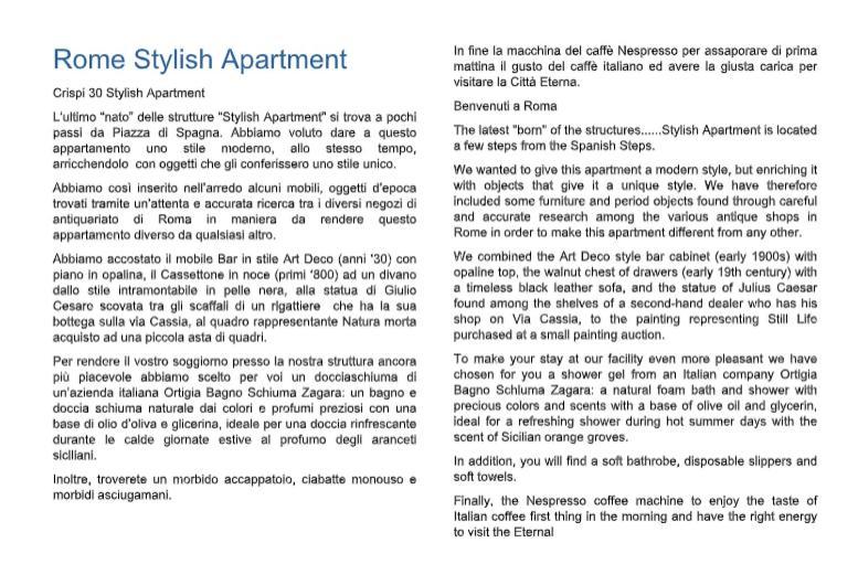Crispi 30 Stylish Apartment Roma Ngoại thất bức ảnh